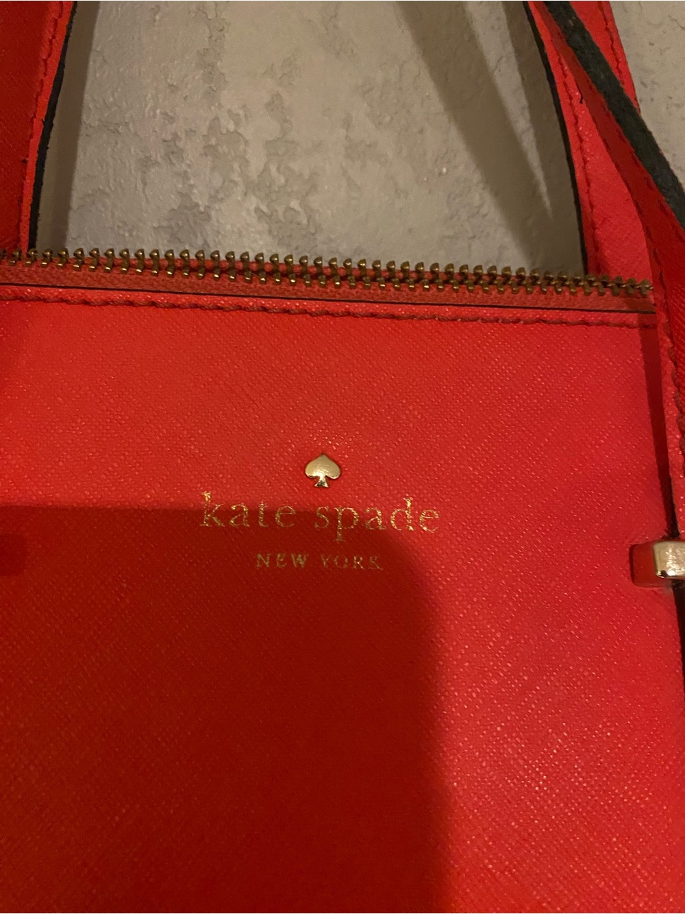 Red Crossbody Bag with Gold Hardware by Kate Spade